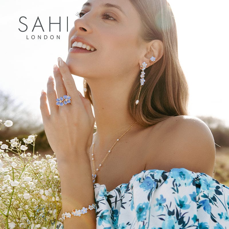Forget Me Not Bracelet - Sahi London Check out our forget me not bracelet selection visit our unique forget me knot jewellery from sahi london UK online, this beautiful bracelet reflects the delicate charm of the forget me not, which symbolizes faithfulness so book your favorite jewellery and order now