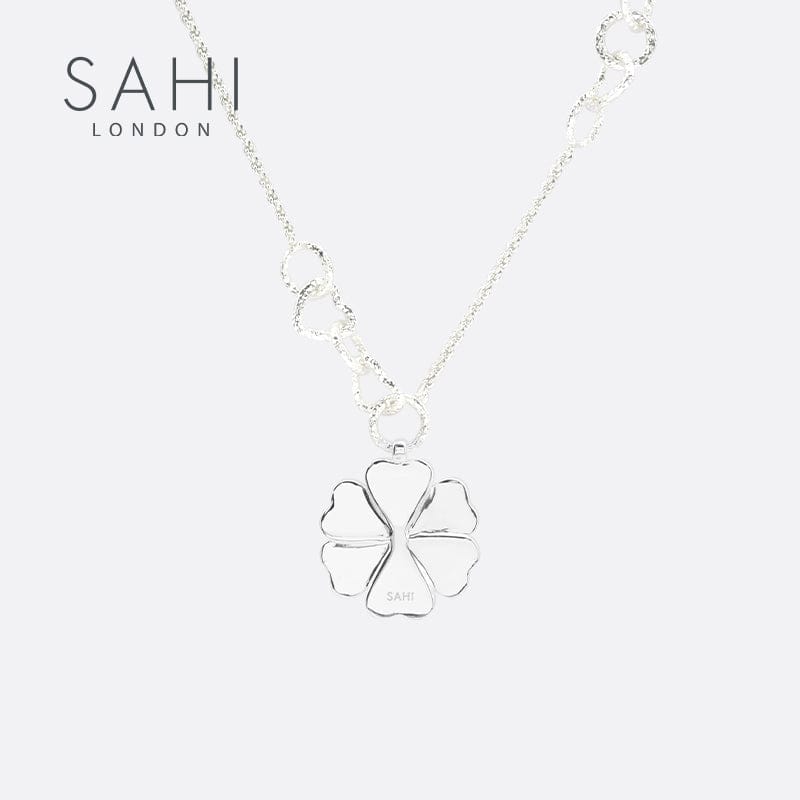 Camellia Bear Flower Pendant Necklace Image 4