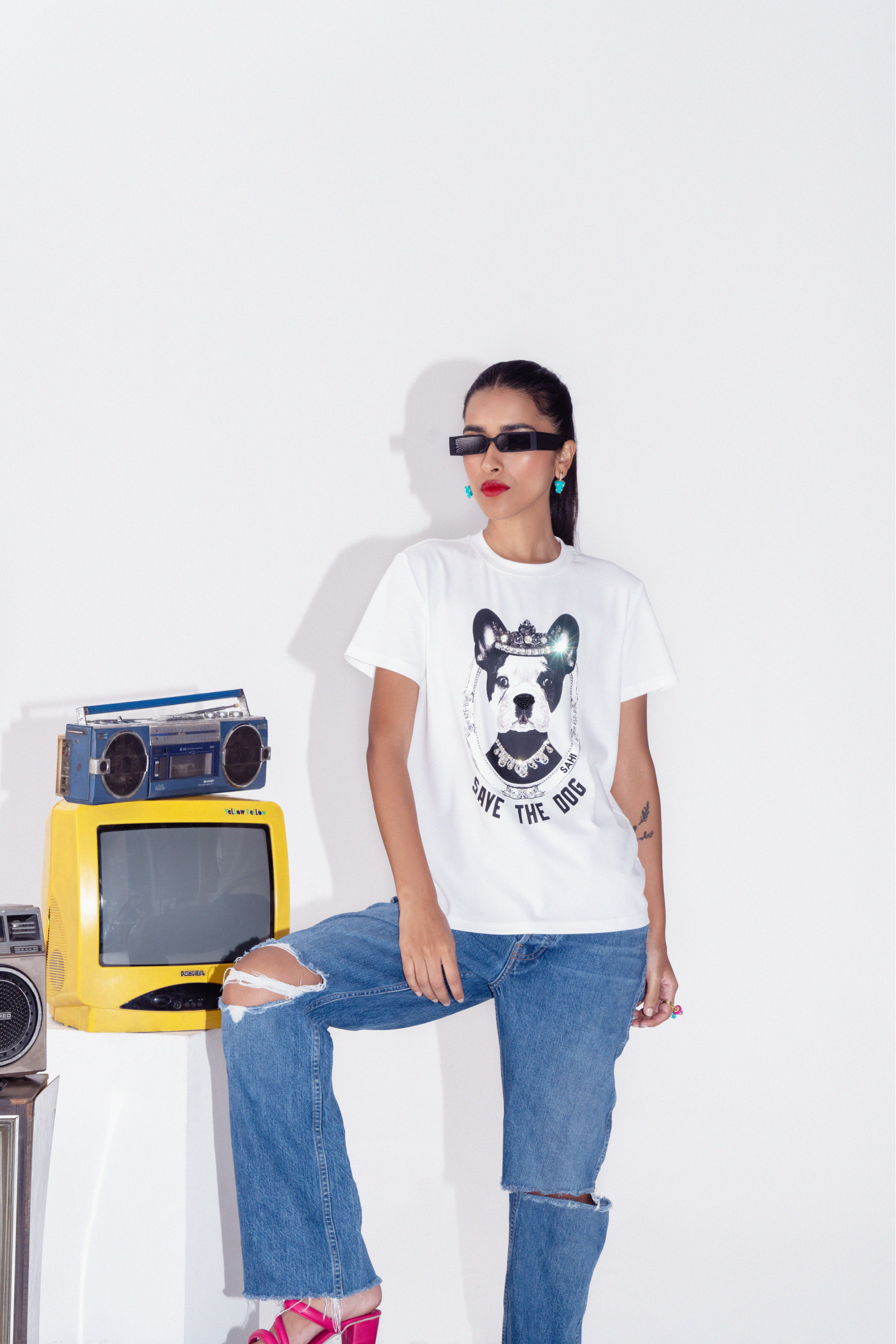 Sahi London Pop Art Doggy Unisex T-Shirt